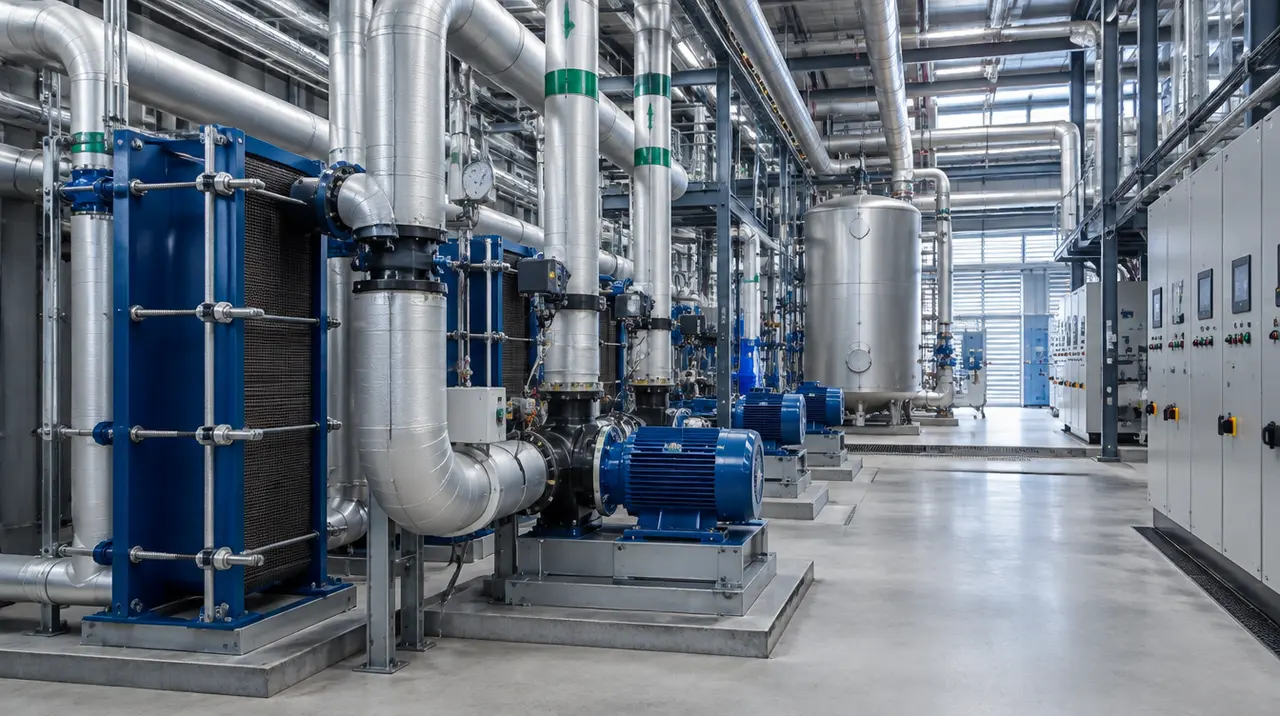 Energetické centrum s rozvody a řízením